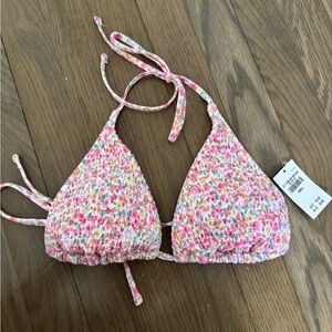 Floral Bikini Top Hollister BNWT